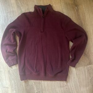 Arrow Red Zip Up Sweater